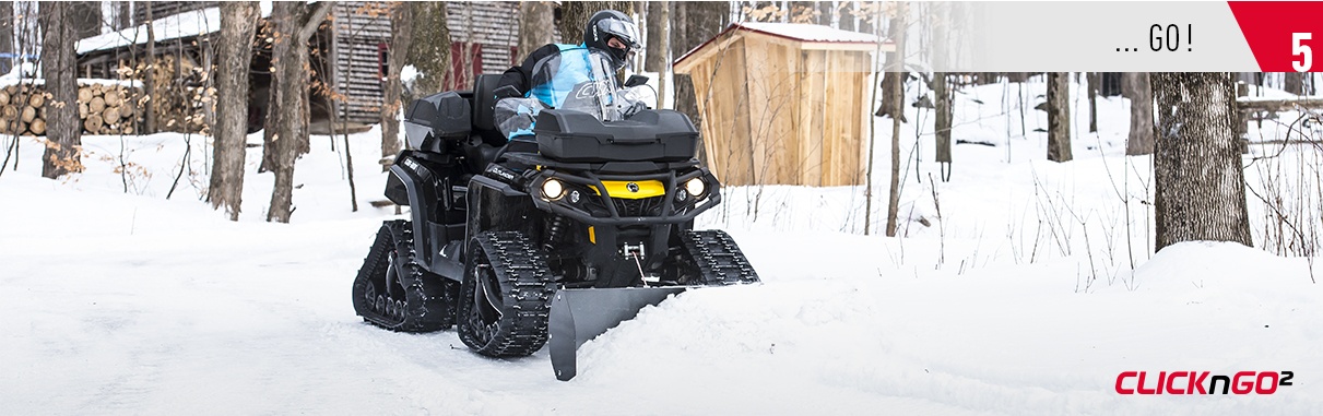 Click-N-Go ATV & Quad Snow Plow Canada | Kimpex Canada